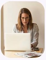 Illustrative person working